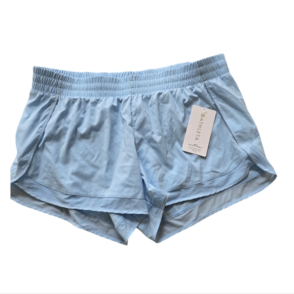 NWT Athleta Mesh Racer Run Shorts 4". Size XL - Picture 5 of 7